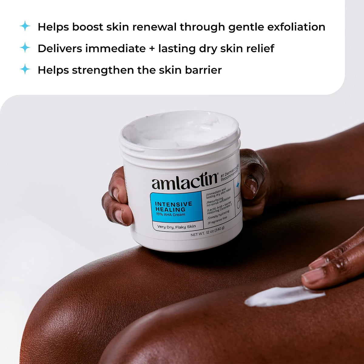 AmLactin Intensive Healing Body Cream, 12 oz