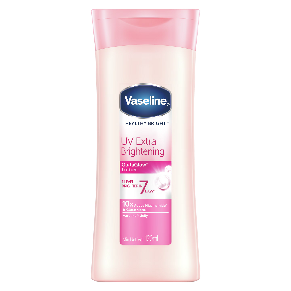 vaseline uv extra brightening gluta glow 100ml