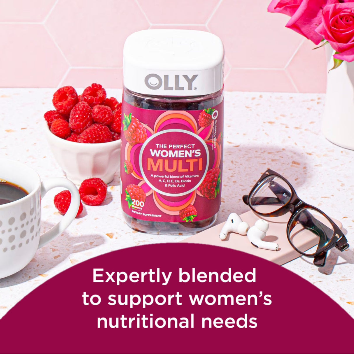 OLLY Women's Multivitamin Gummies, 200 ct.
