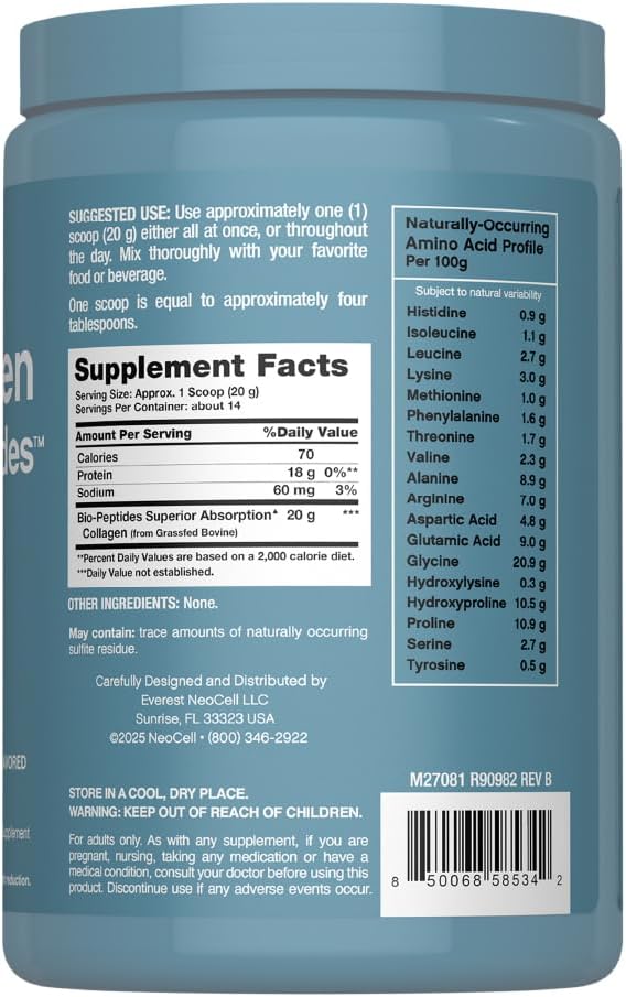 NeoCell Collagen Bio-Peptides Powder 238g
