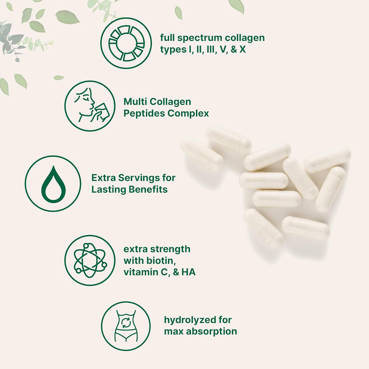 Micro Ingredients Multi Collagen 240 Capsules