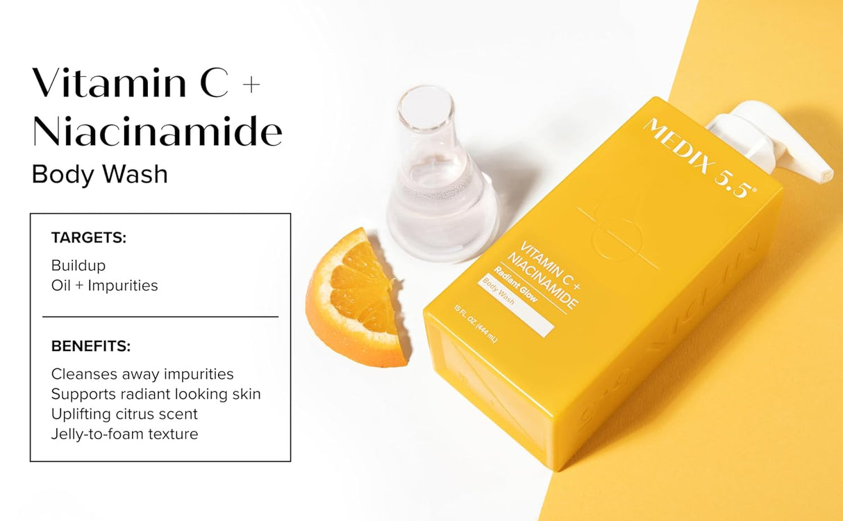 Medix 5.5 Radiant Glow Vitamin C Body Wash W/Niacinamide