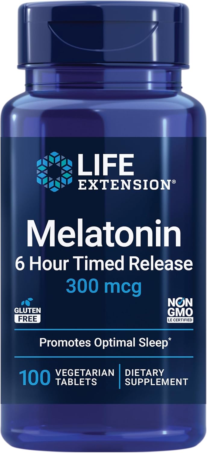 Life Extension Melatonin 6-Hour Timed Release 300mcg