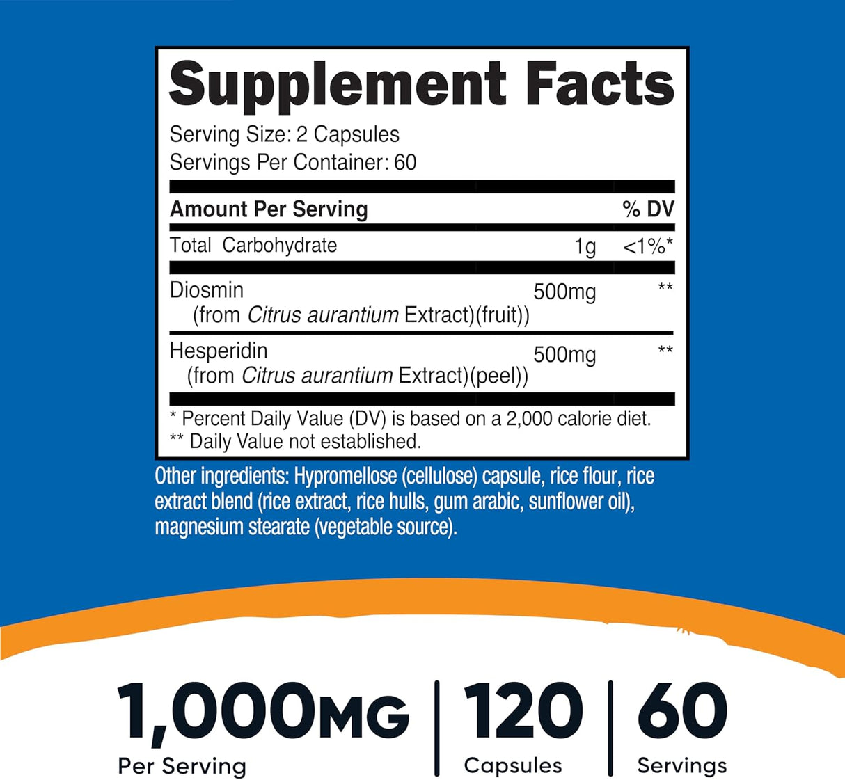 Nutricost Diosmin with Hesperidin (1000mg)