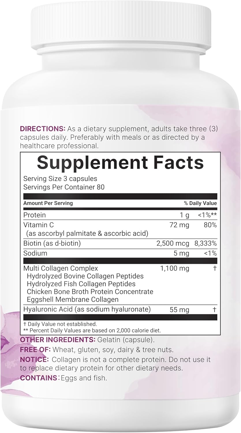 Micro Ingredients Multi Collagen 240 Capsules