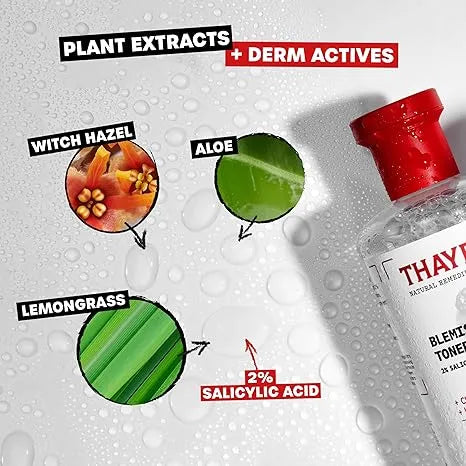 Thayers Blemish Clearing Lemongrass Face Toner with Salicylic Acid