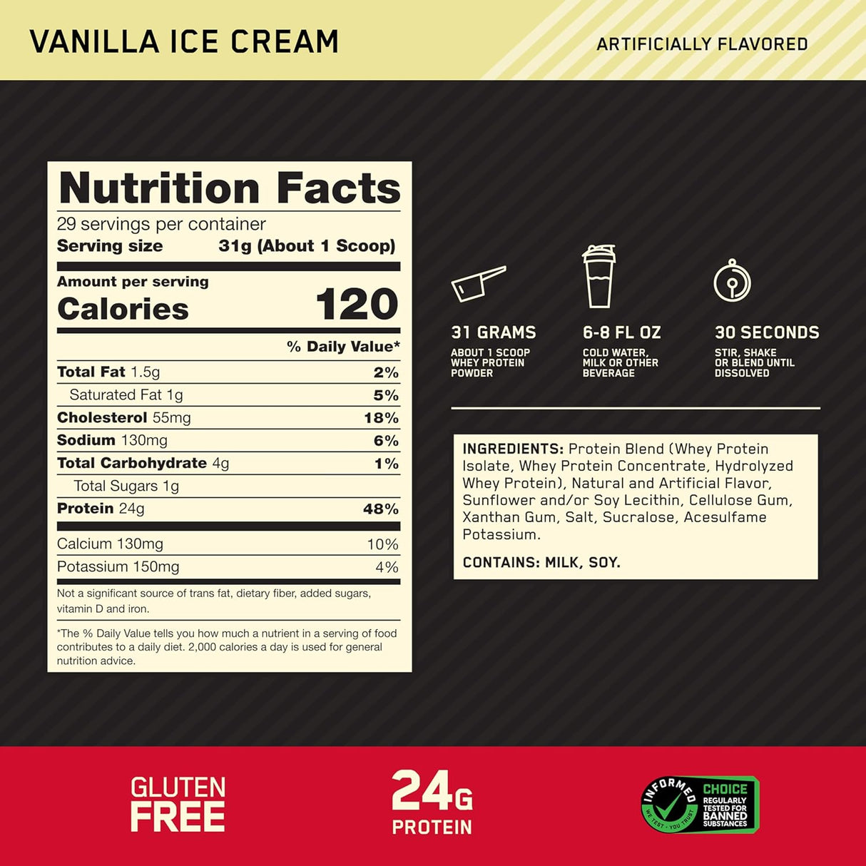 Optimum Nutrition Whey Protein Powder