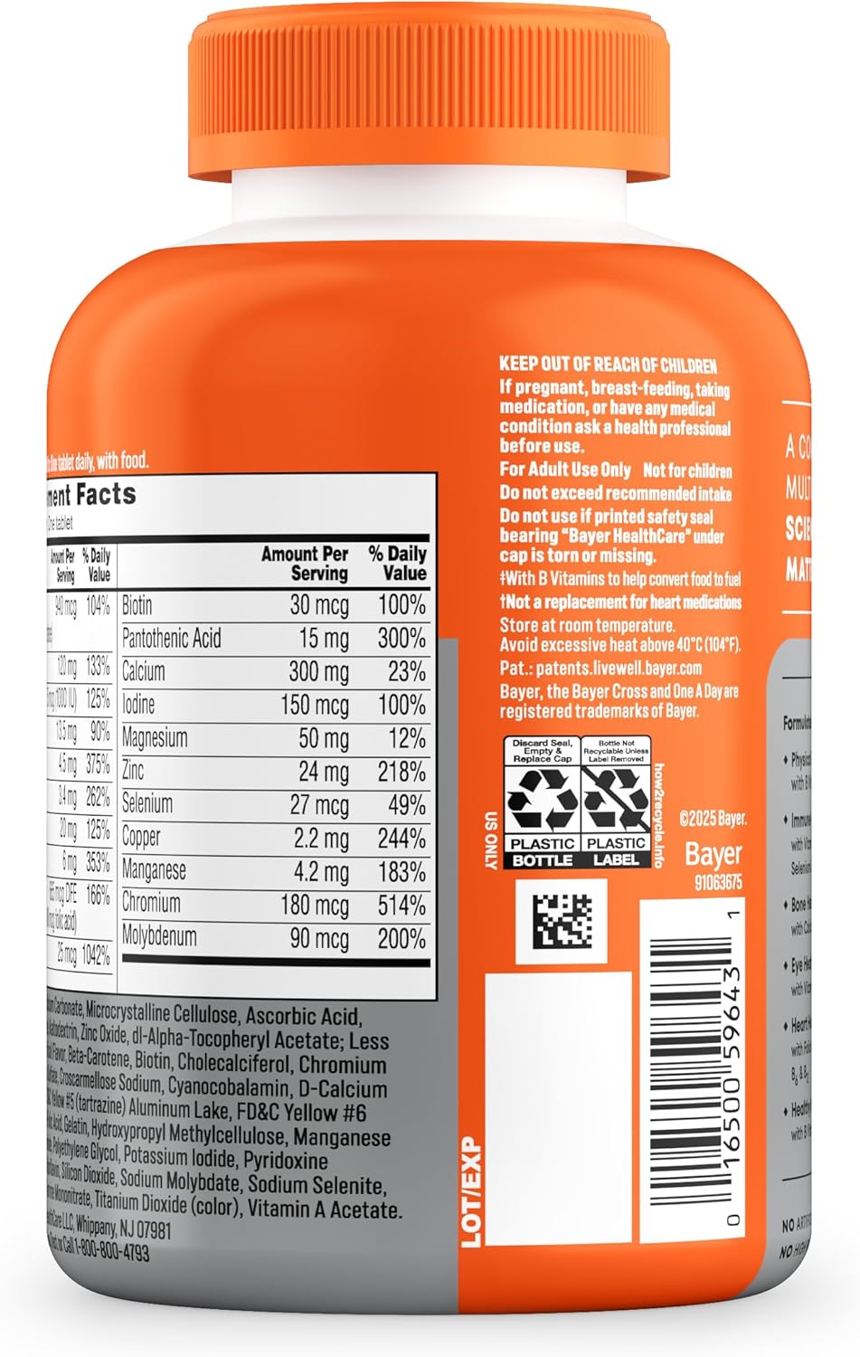 One A Day Multivitamin for Women 50+