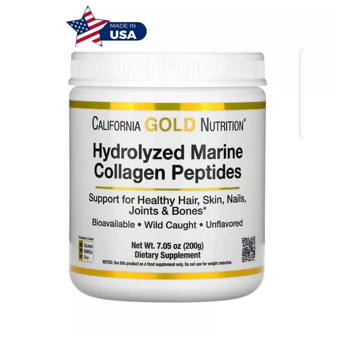 Collagen Peptides Powder with Hyaluronic Acid (California Gold)