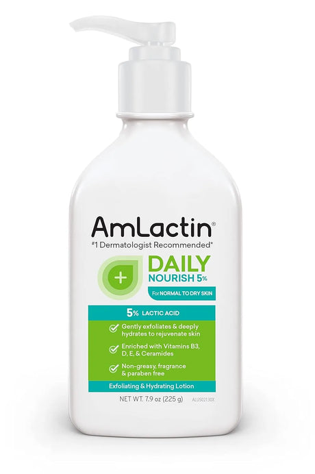 AmLactin Daily Nourish 5% - 7.9 oz Body Lotion with 5% Lactic Acid - Kenya