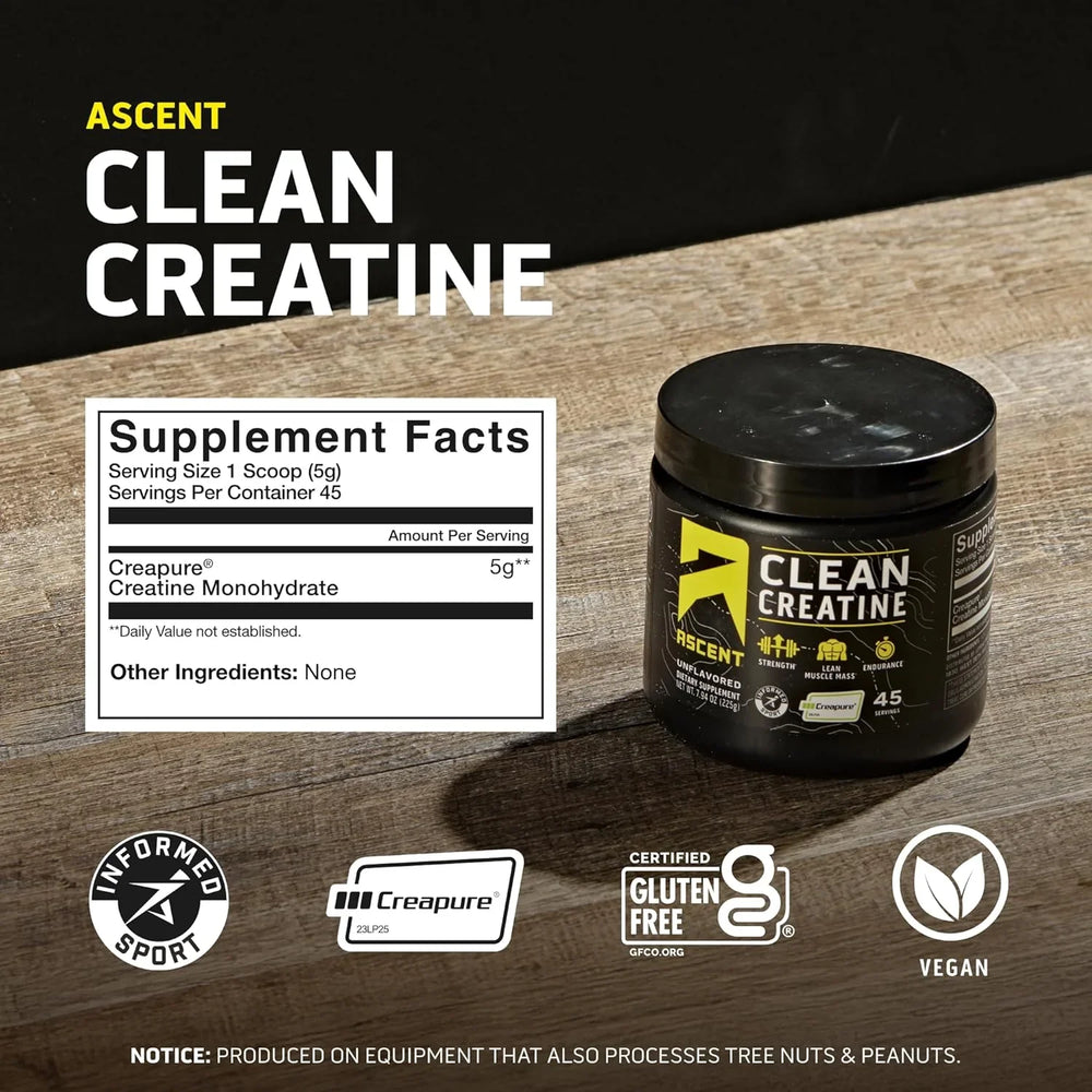 Ascent Clean Creatine Monohydrate Powder - Kenya