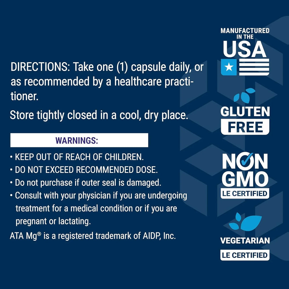 Calm-Mag, Magnesium Acetyl taurinate, 30 Capsules - Kenya