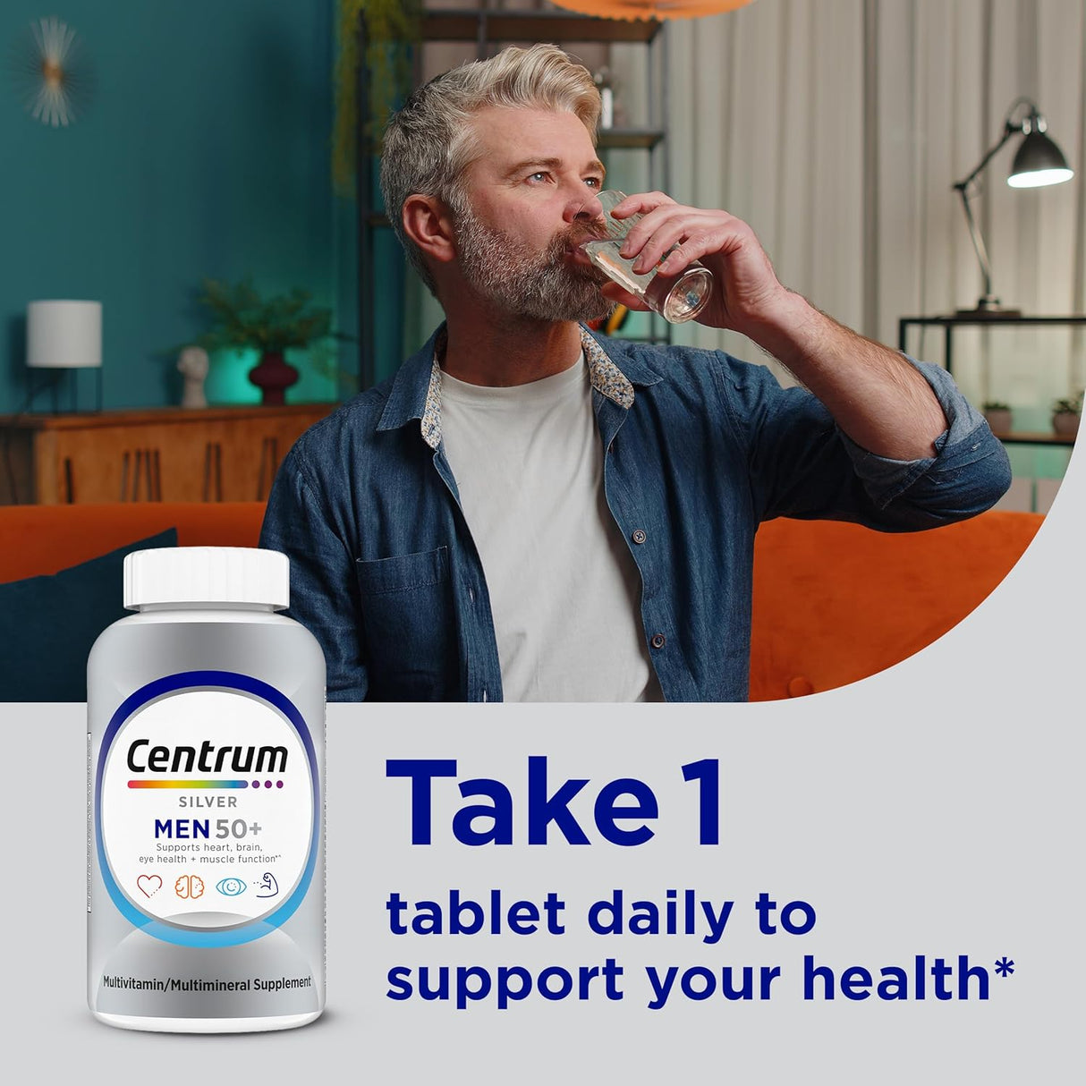 Centrum Silver Men's 50+ Multivitamin - 200 Tablets - price in Kenya