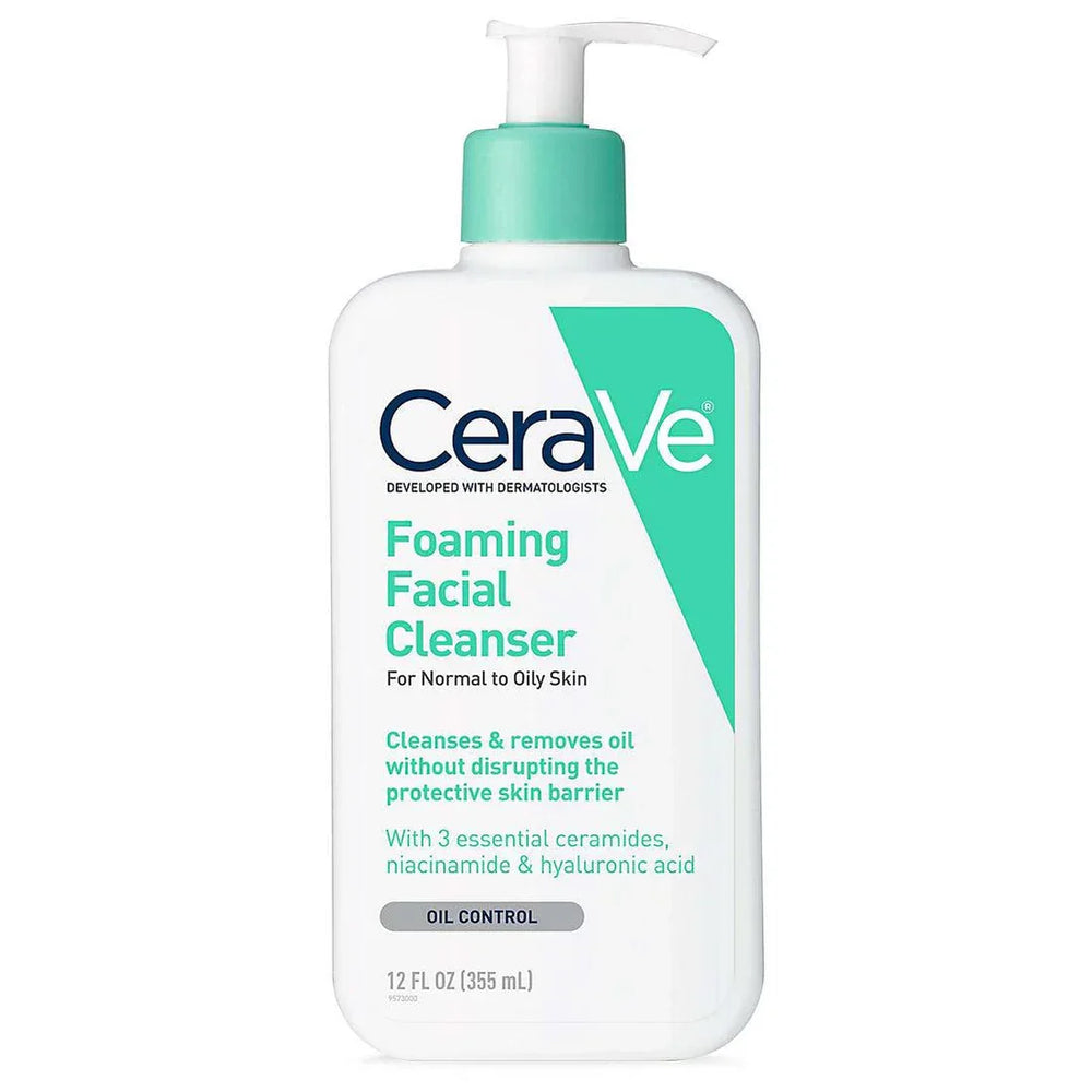 Cerave Foaming Facial Cleanser, for Normal to Oily Skin