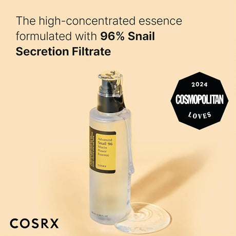 COSRX Snail Mucin 96% Power Repairing Essence 3.38 fl.oz 100ml - Kenya