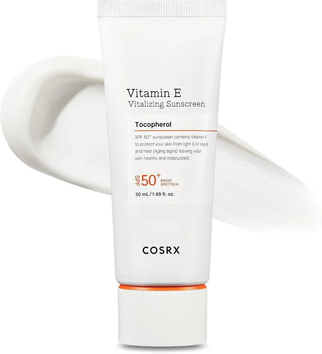 COSRX Vitamin E Vitalizing Face Sunscreen SPF 50, 1.69 fl oz - Kenya