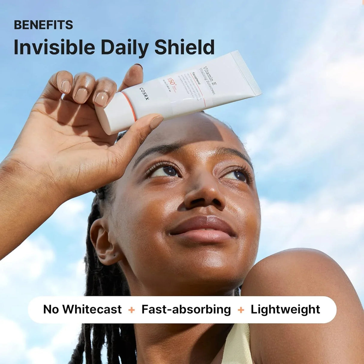 COSRX Vitamin E Vitalizing Face Sunscreen SPF 50, 1.69 fl oz - Kenya