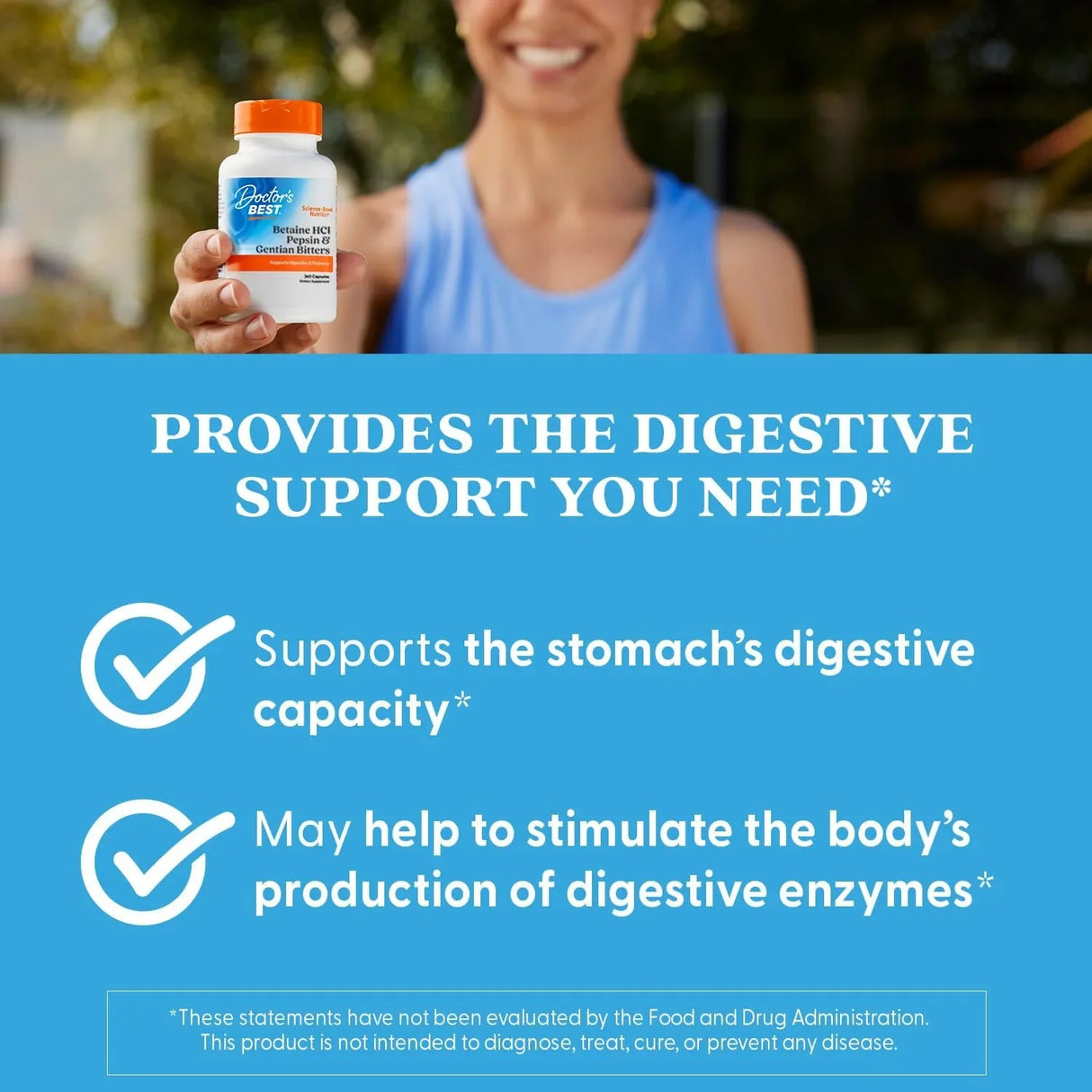 Doctor's Best Betaine HCI Pepsin & Gentian Bitters - Kenya