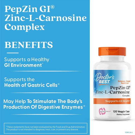 Doctor's Best PepZin Zinc-L-Carnosine - Kenya