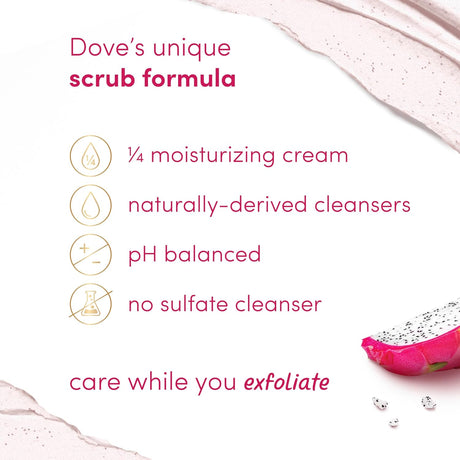 Dove Body Scrub Dragon Fruit & Coconut Cream - Kenya