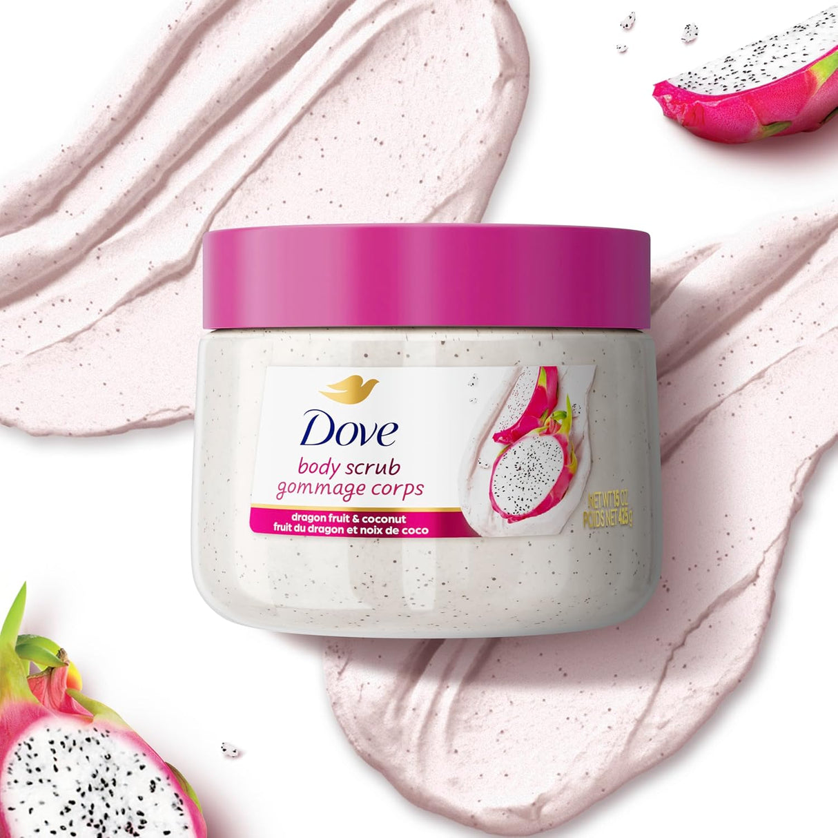 Dove Body Scrub Dragon Fruit & Coconut Cream - Kenya