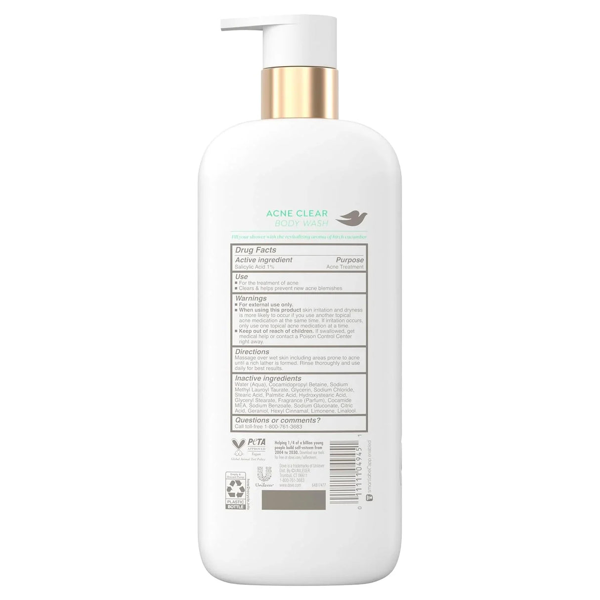 Dove Body Wash Acne Clear 1% salicylic acid - Kenya