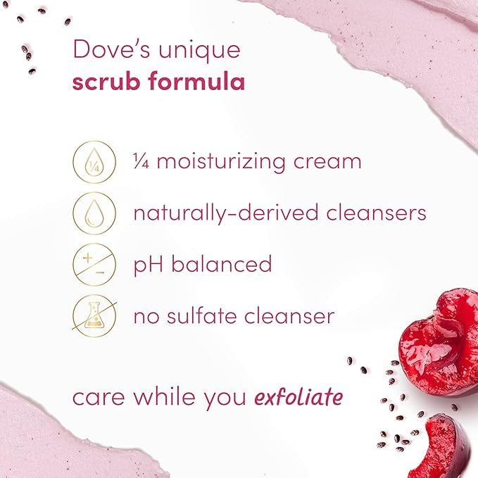 Dove Cherry & Chia Milk Body Scrub - Kenya
