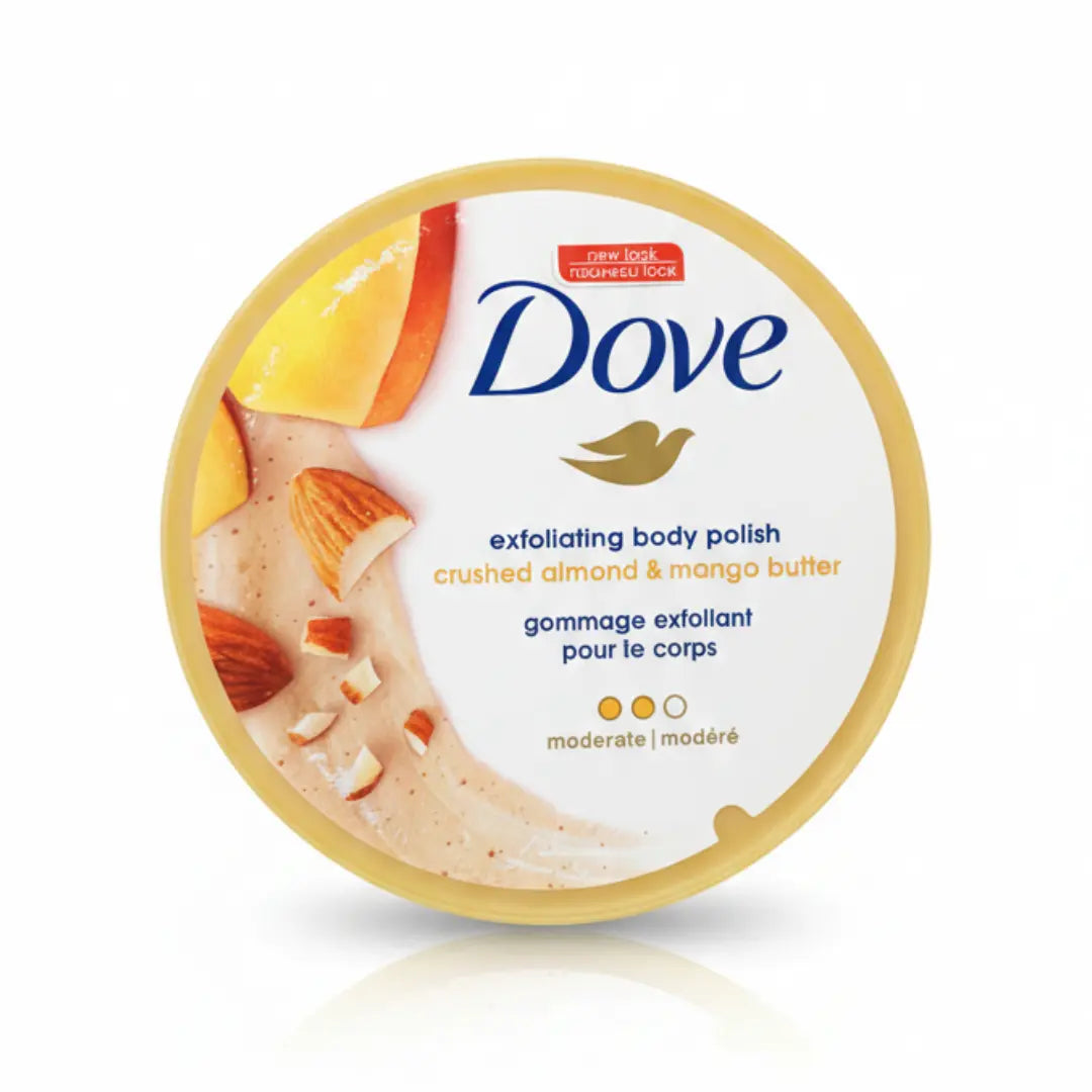 dove exfoliating body polish crushed almond and mango butter