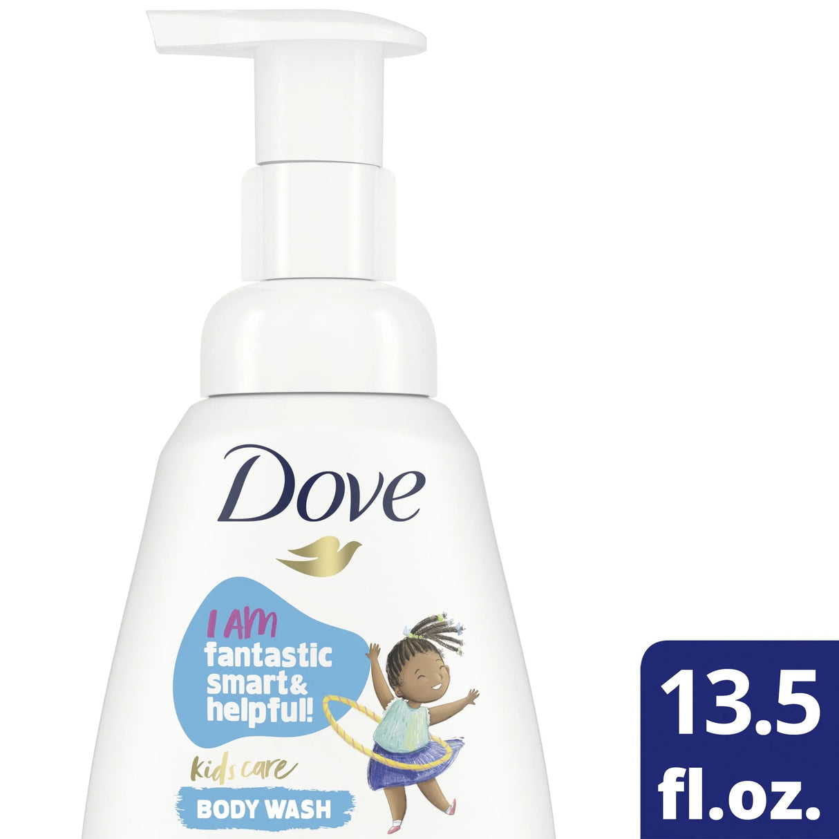 Dove Kids Care Foaming Liquid Body Wash Cotton Candy Hypoallergenic Skin Care for Kids, 13.5 oz - Kenya