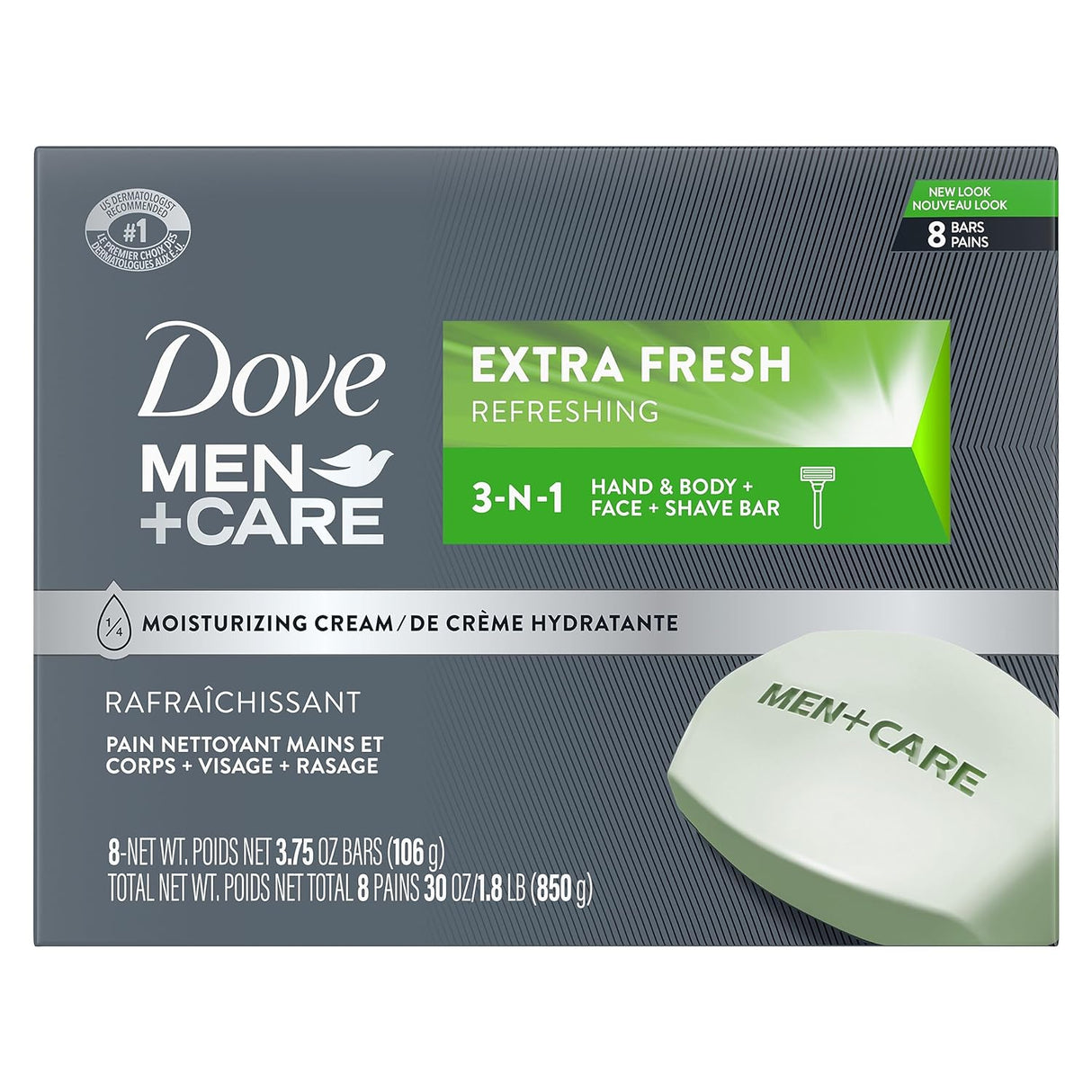 DOVE MEN + CARE Bar 3 in 1 Cleanser for Body, Face, and Shaving - Kenya