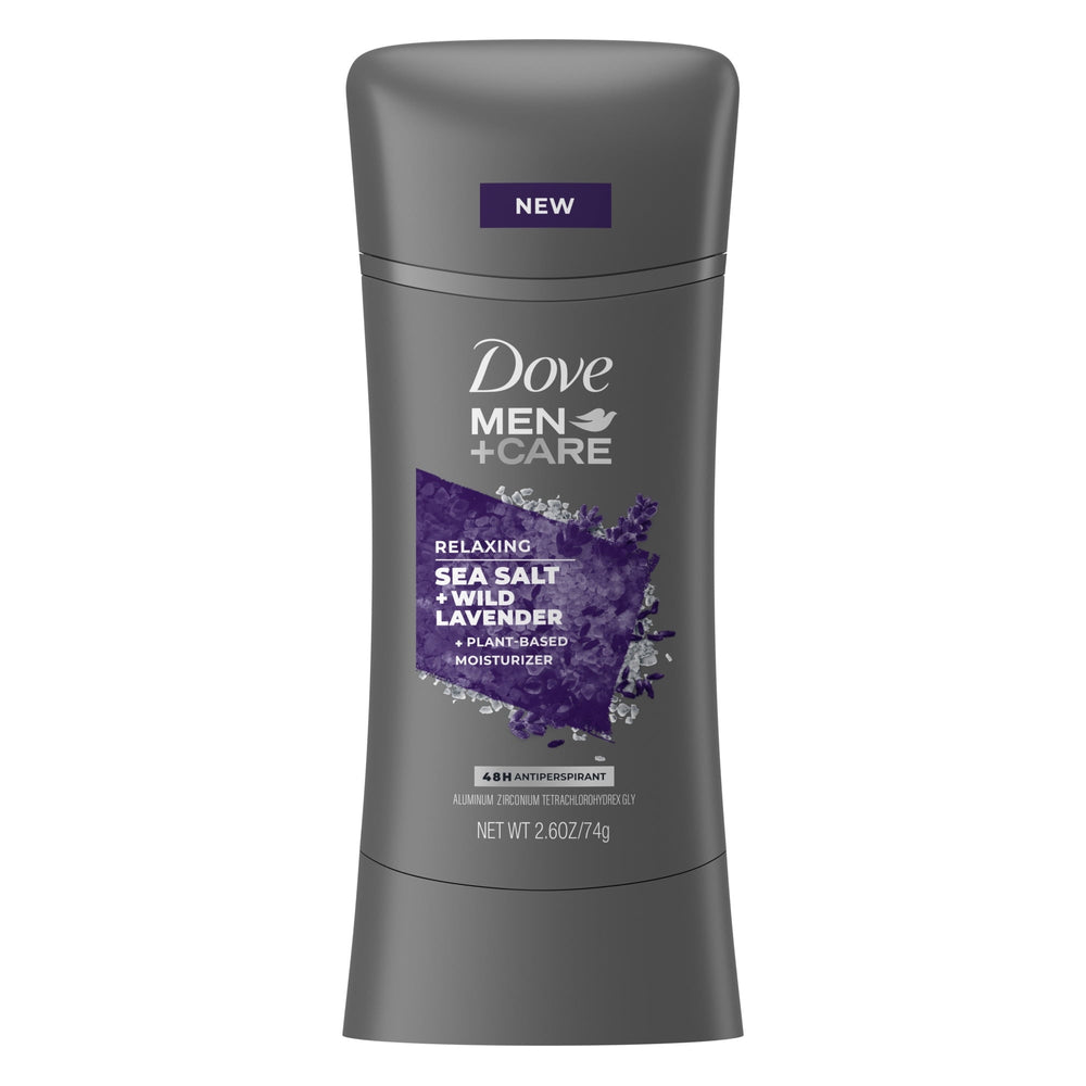 Dove Men+Care Men's Antiperspirant Deodorant Stick, Sea Salt and Wild Lavender, 2.6 oz - Kenya