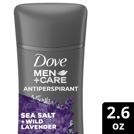 Dove Men+Care Men's Antiperspirant Deodorant Stick, Sea Salt and Wild Lavender, 2.6 oz - Kenya