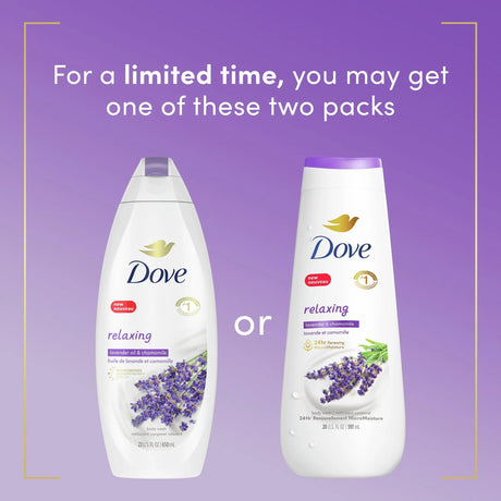 Dove Relaxing Body Wash Lavender Oil & Chamomile Cleanser, 20 oz - Kenya