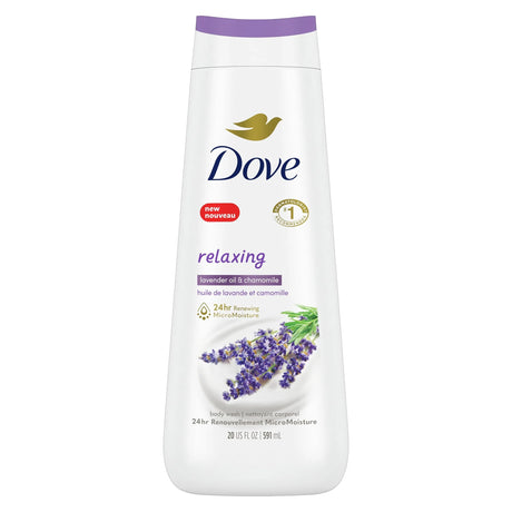 Dove Relaxing Body Wash Lavender Oil & Chamomile Cleanser, 20 oz - Kenya