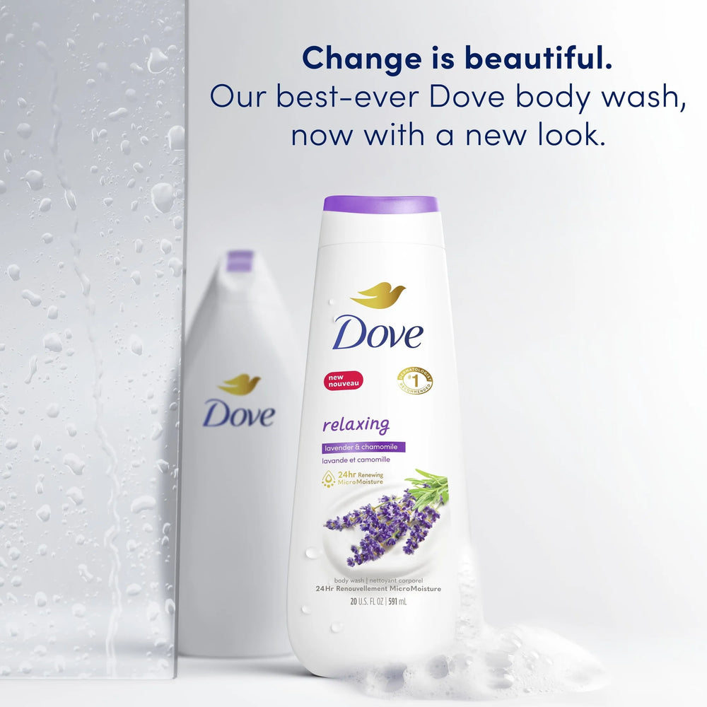 Dove Relaxing Body Wash Lavender Oil & Chamomile Cleanser, 20 oz - Kenya