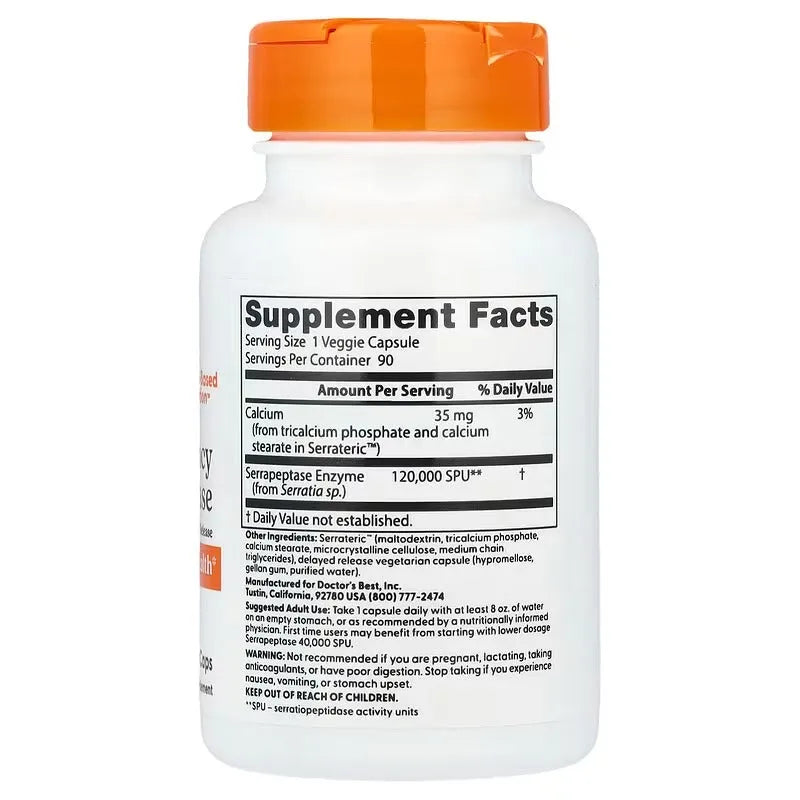 Dr. Best Serrapeptase 120,000 SPU - Kenya