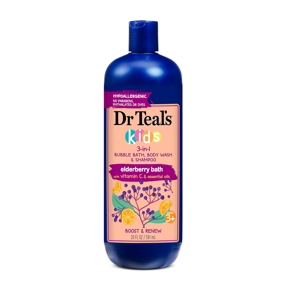 Dr Teal's Kids 3-in-1 Elderberry Bath- Kenya - Kenya