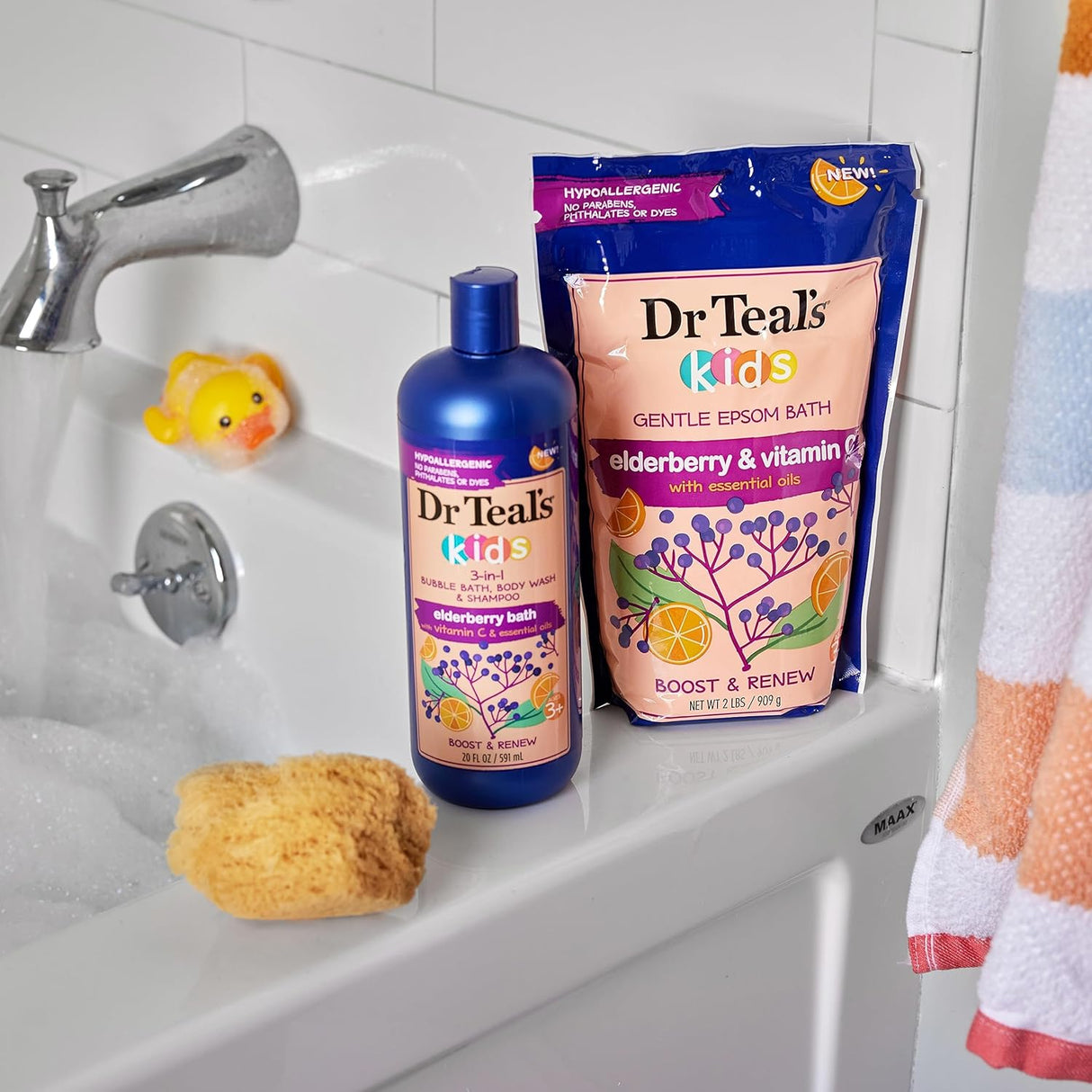 Dr Teal's Kids 3-in-1 Elderberry Bath- Kenya - Kenya