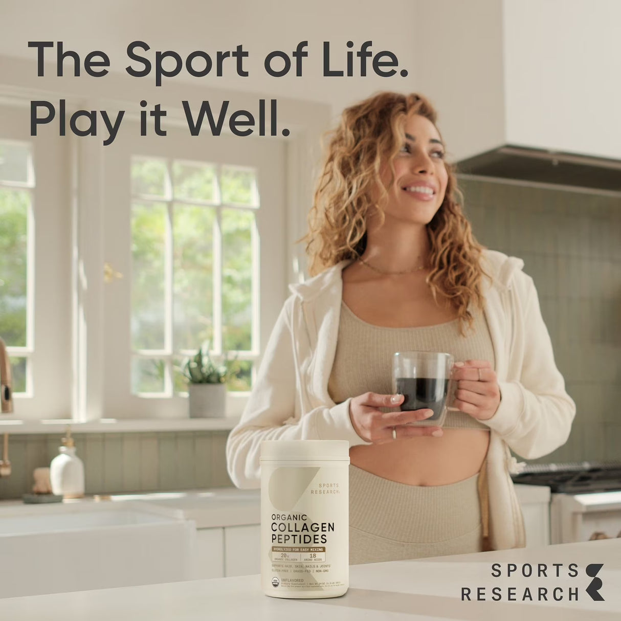 Sports Research Collagen Peptides Powder 680g