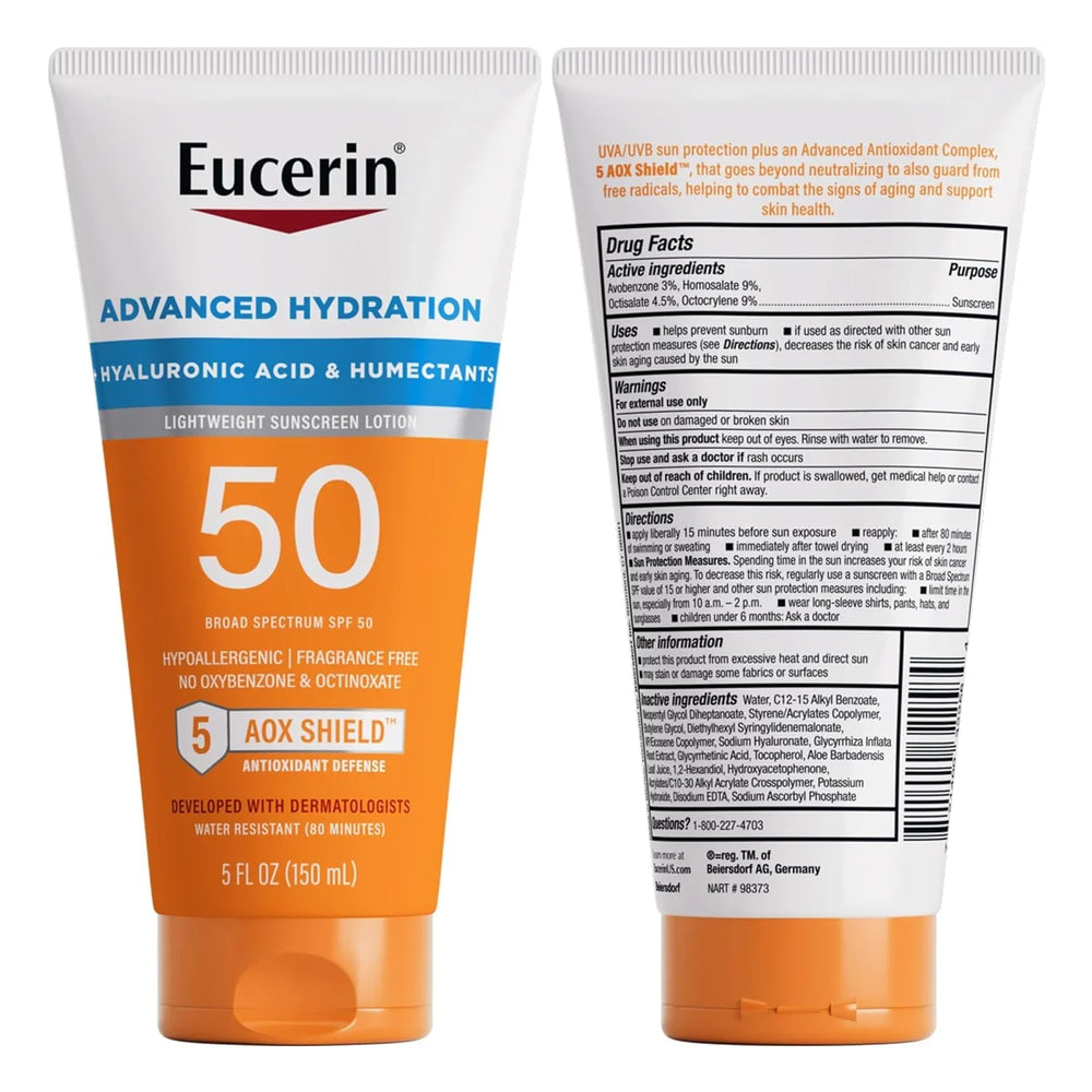Eucerin Advanced Hydration SPF 50 Sunscreen Lotion - Kenya