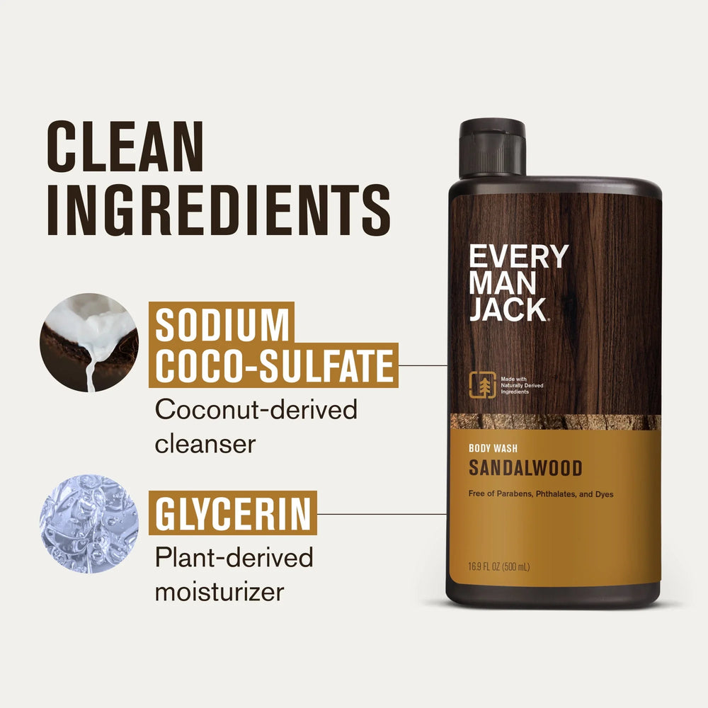 Every Man Jack Men's Hydrating Body Wash - Kenya