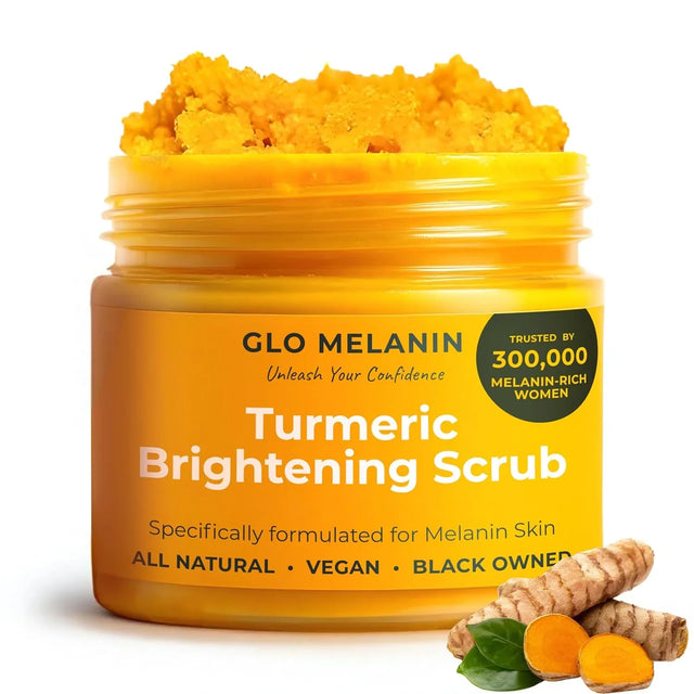 GLO Melanin Turmeric Scrub for Dark Spots Brightening - Kenya