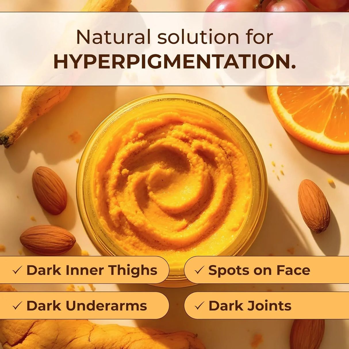 GLO Melanin Turmeric Scrub for Dark Spots Brightening - Kenya