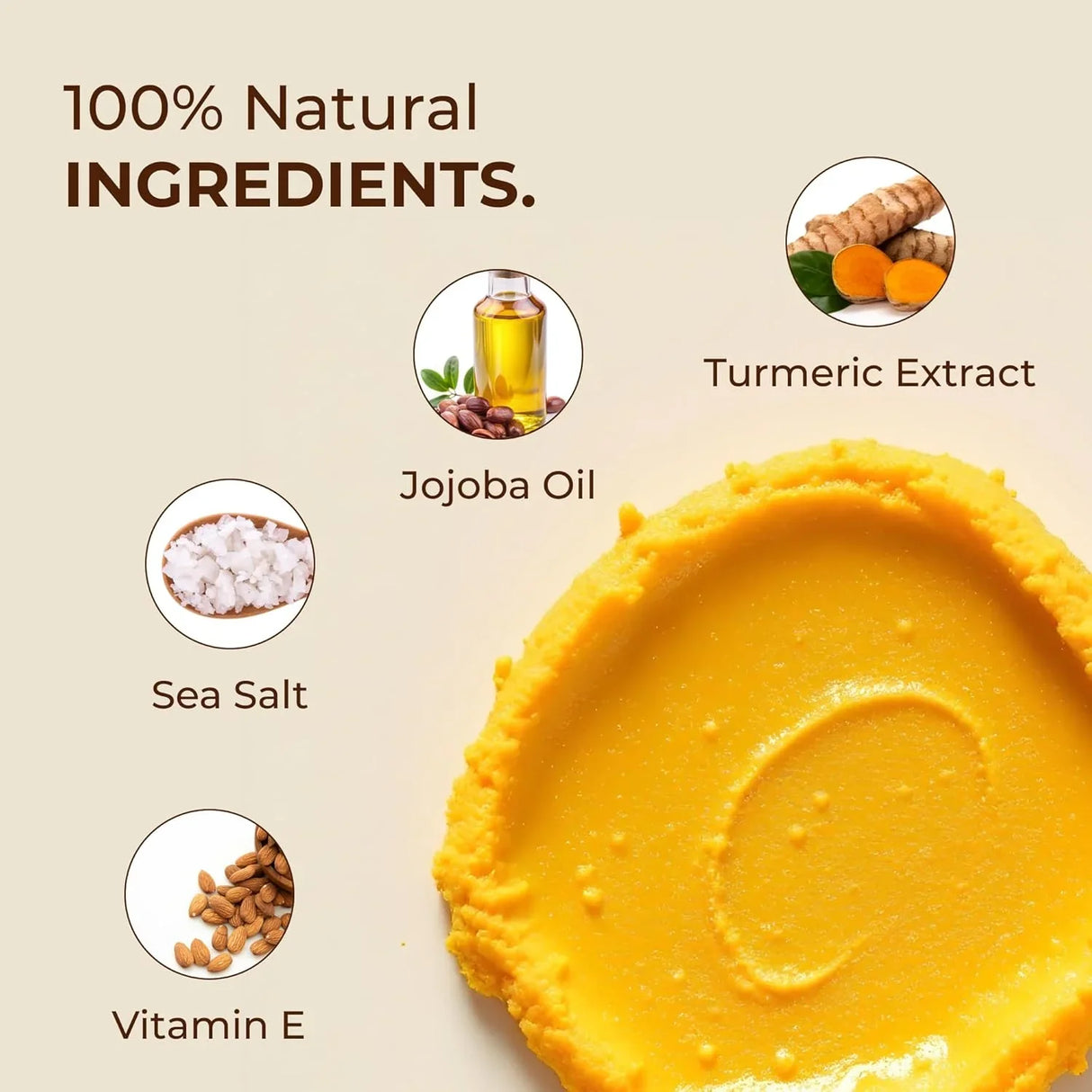 GLO Melanin Turmeric Scrub for Dark Spots Brightening - Kenya