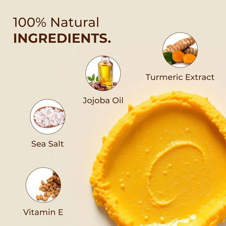 GLO Melanin Turmeric Scrub for Dark Spots Brightening - Kenya