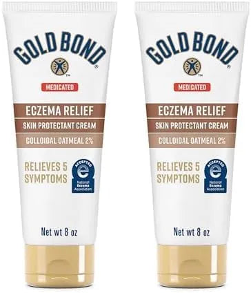 Gold Bond Medicated Eczema Relief Skin Protectant Cream, 8 oz., With 2% Colloidal Oatmeal - Kenya
