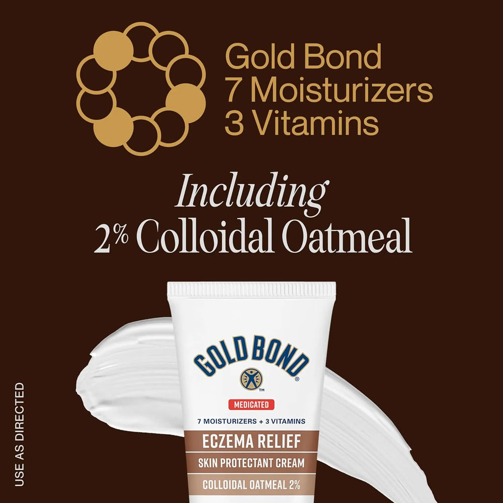 Gold Bond Medicated Eczema Relief Skin Protectant Cream, 8 oz., With 2% Colloidal Oatmeal - Kenya