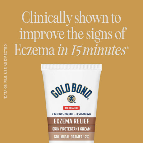 Gold Bond Medicated Eczema Relief Skin Protectant Cream, 8 oz., With 2% Colloidal Oatmeal - Kenya