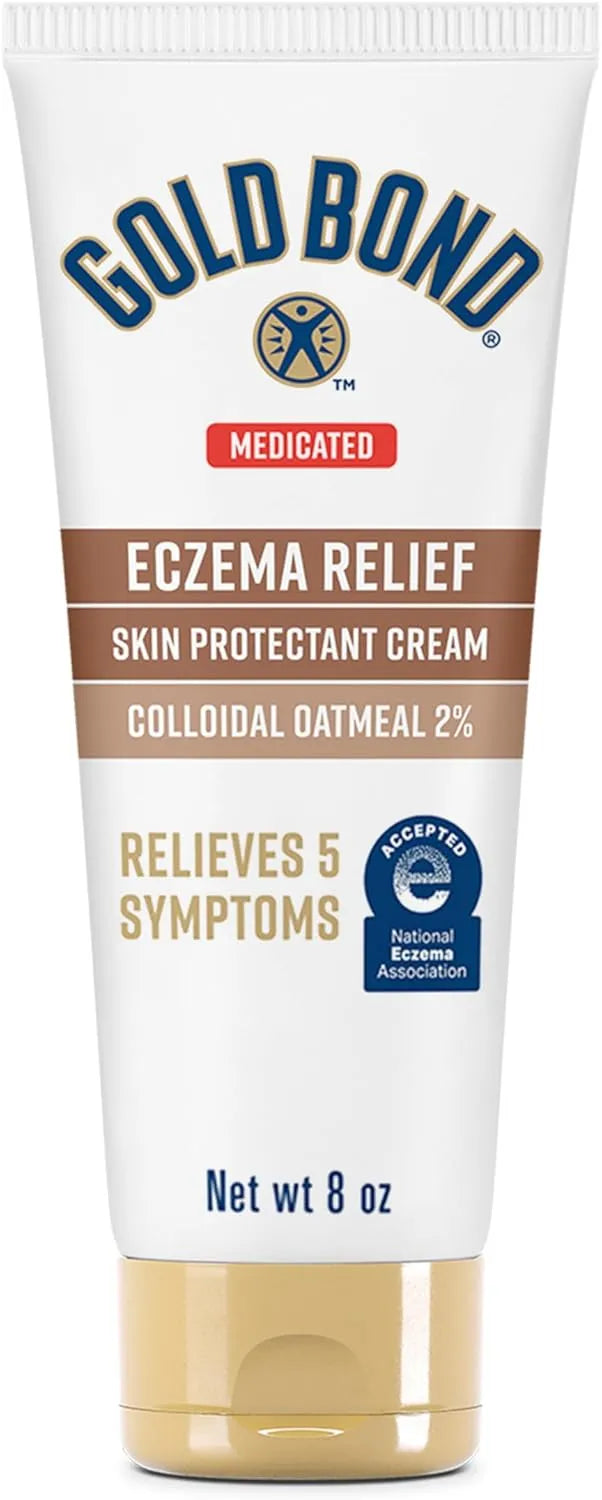 Gold Bond Medicated Eczema Relief Skin Protectant Cream, 8 oz., With 2% Colloidal Oatmeal - Kenya
