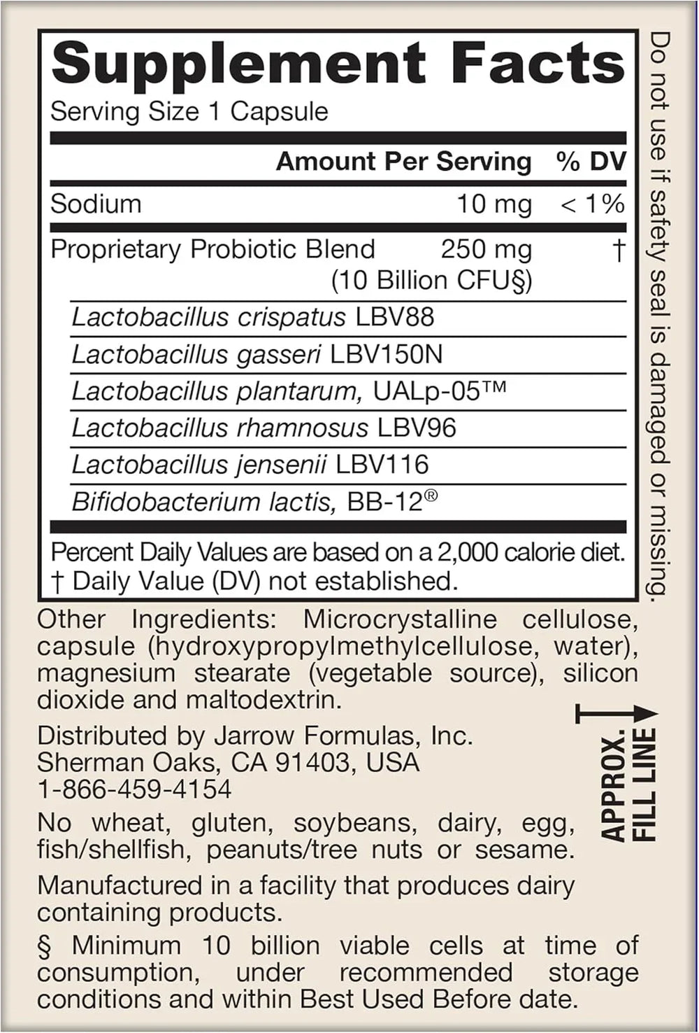 Jarrow Formulas Fem-Dophilus 10 Billion CFU - Kenya